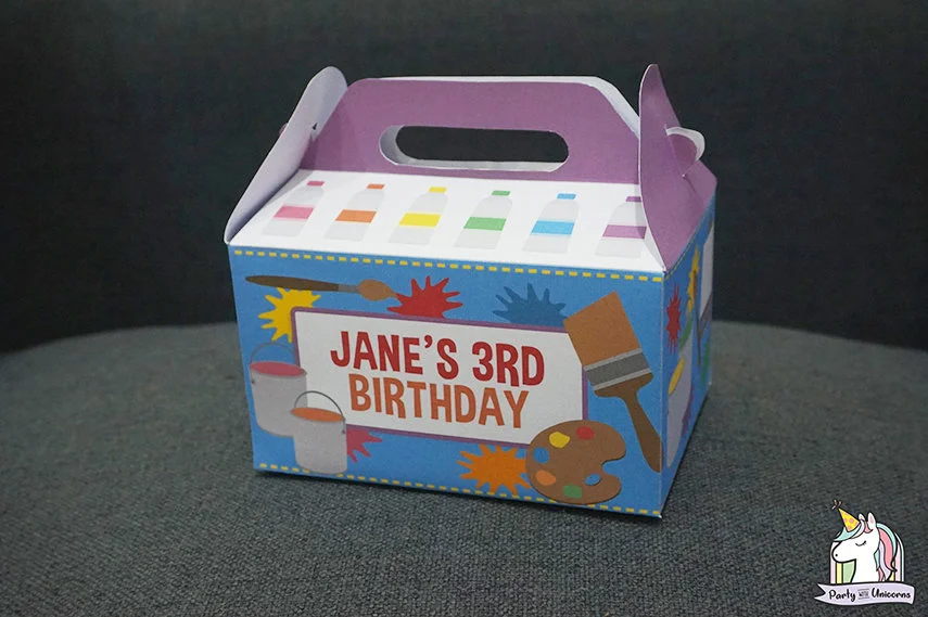 Art Party Favor Box