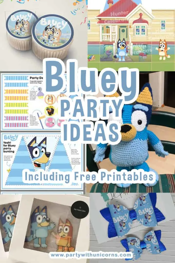 Bluey Birthday Party Supplies | Bluey Party Decorations | Bluey Party Supplies | Bluey Birthday Decorations Pack for 8