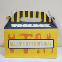 DIY Construction Party Favor Box