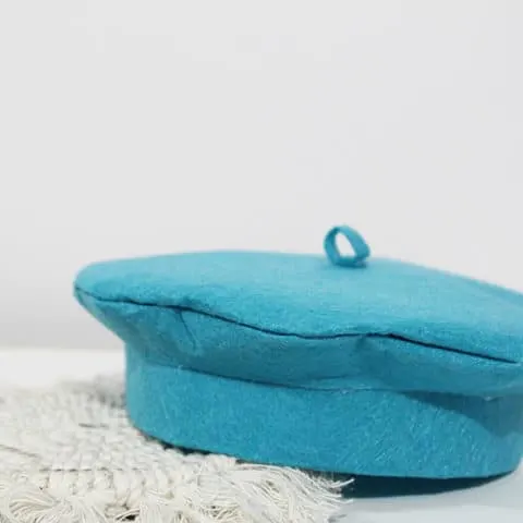 DIY Artist Beret Hat Finished Craft