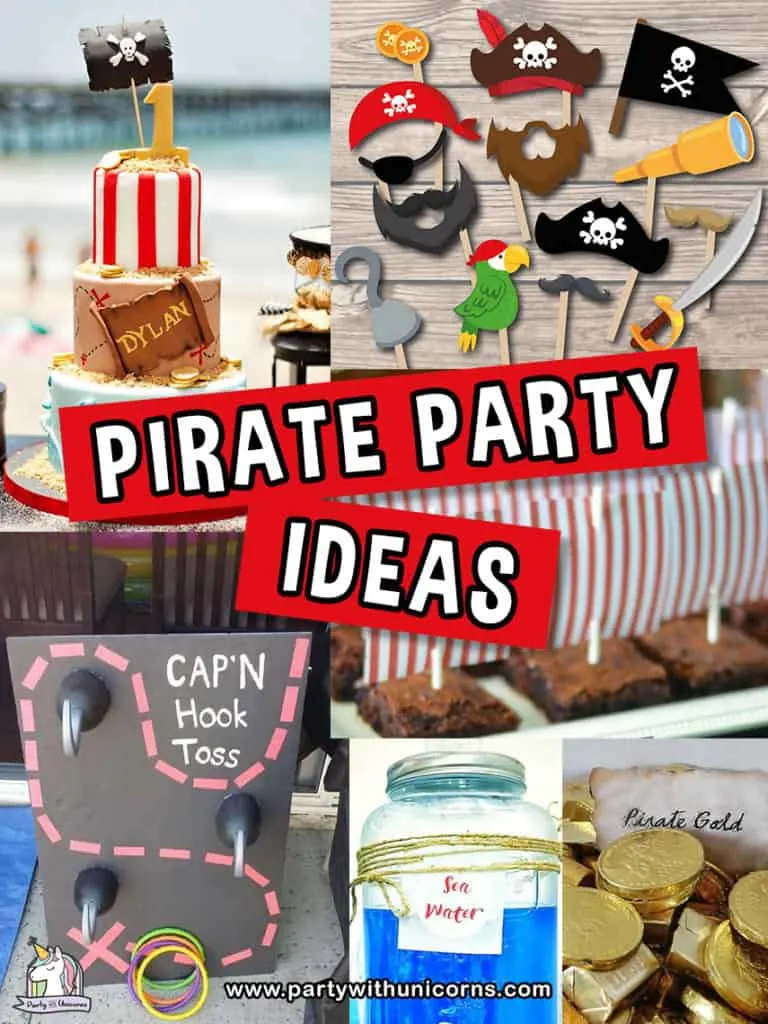 Pirate Theme Birthday Party Decor Pirate Hat Pirate Hook Plastic