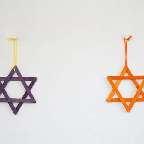 DIY Star of David Wall Ornament