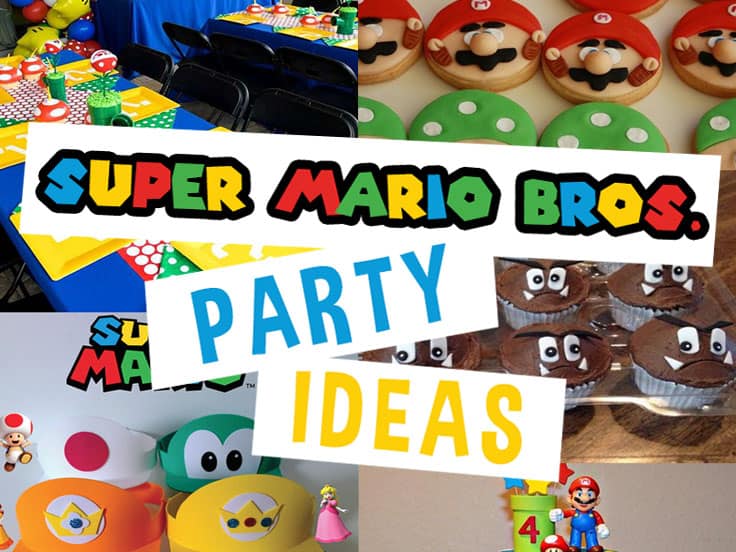 Super Mario Happy Birthday Banner Super Mario Bros Balloons for Kids Birthday Baby Shower Mario Game Theme Party Supplies LEBERY Mario Birthday Party Decorations Mario Brother Cake Cupcake Toppers