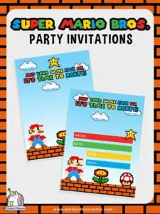 Free Super Mario Party Invitations