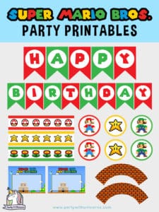 Free Super Mario Party Printables
