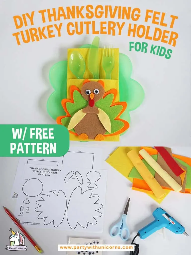 Thanksgiving Cutlery holder craft for kids