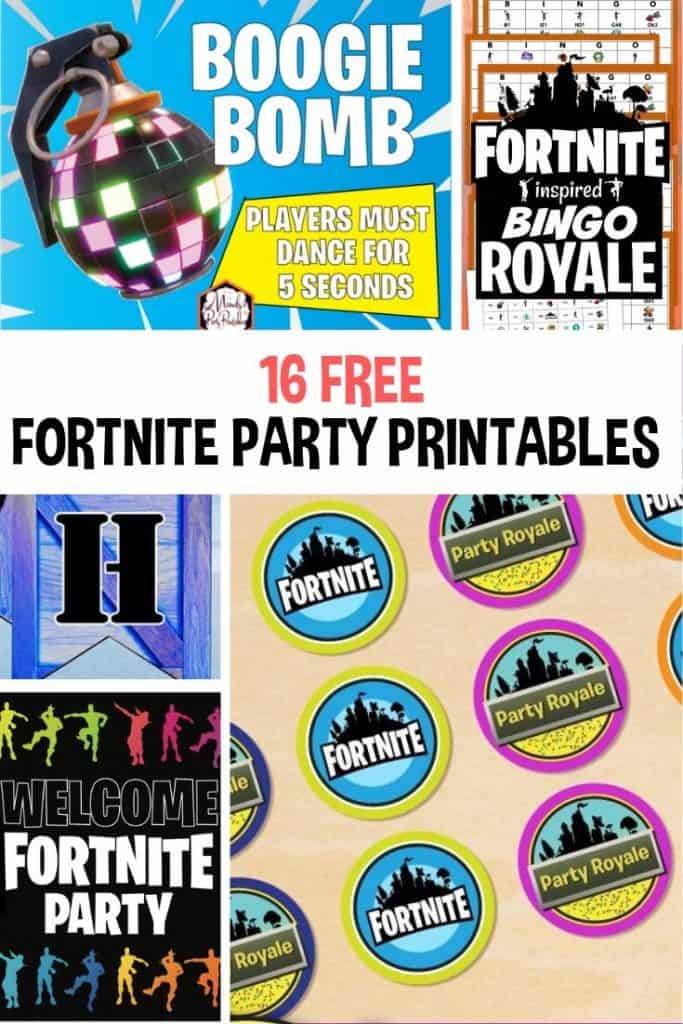 16 Free Fortnite Party Printables