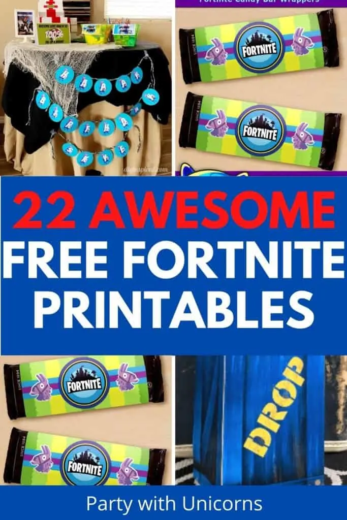 22 Free Fortnite Party Printables