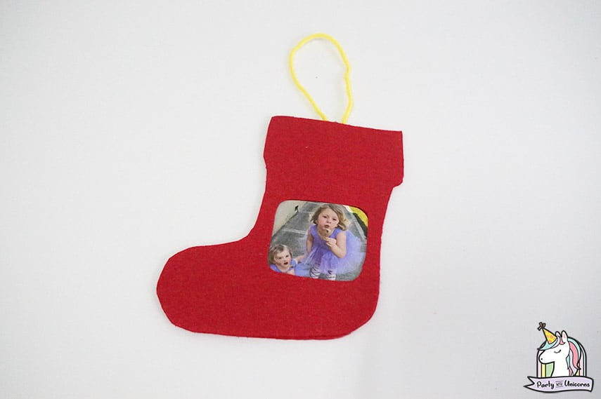 Christmas Photo Frame Ornament Instructions