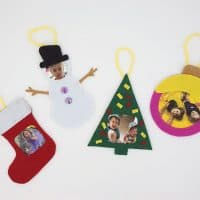 Felt Christmas Photo Ornament