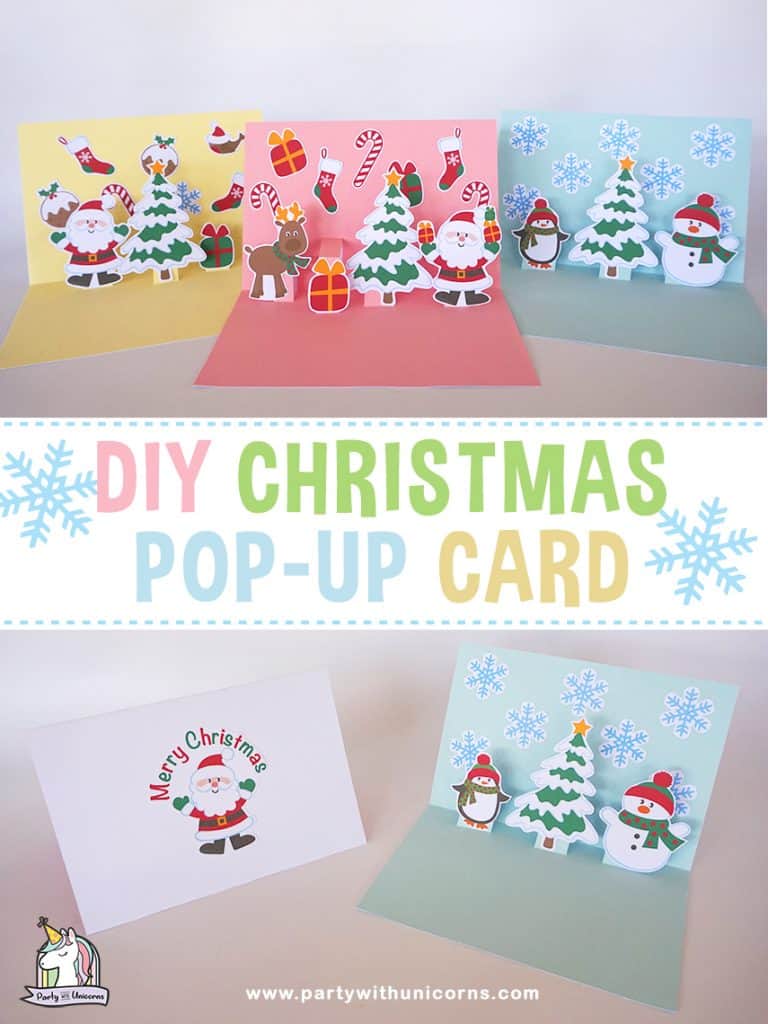 how to make pop up christmas cards