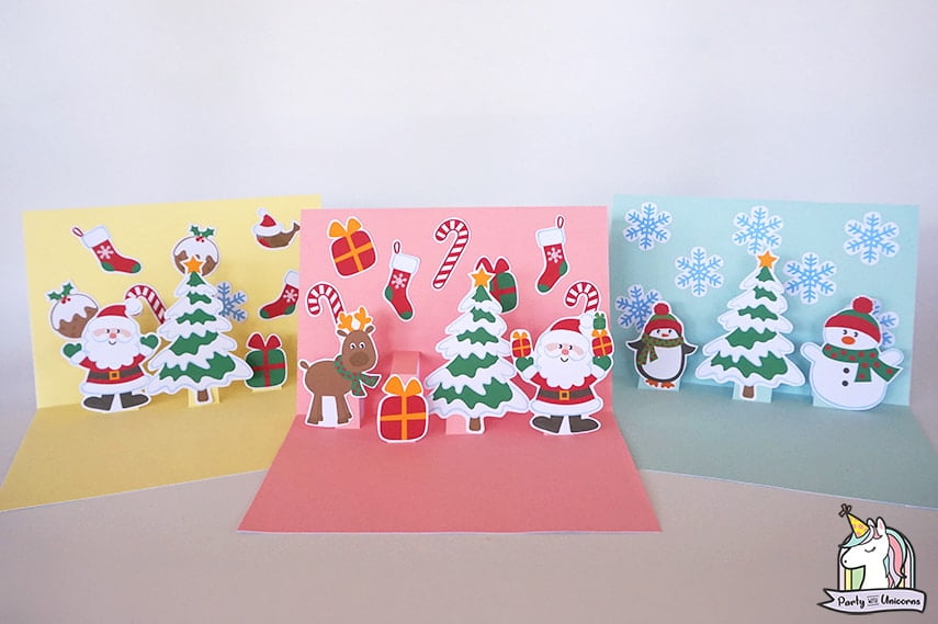 how to make pop up christmas cards for kids