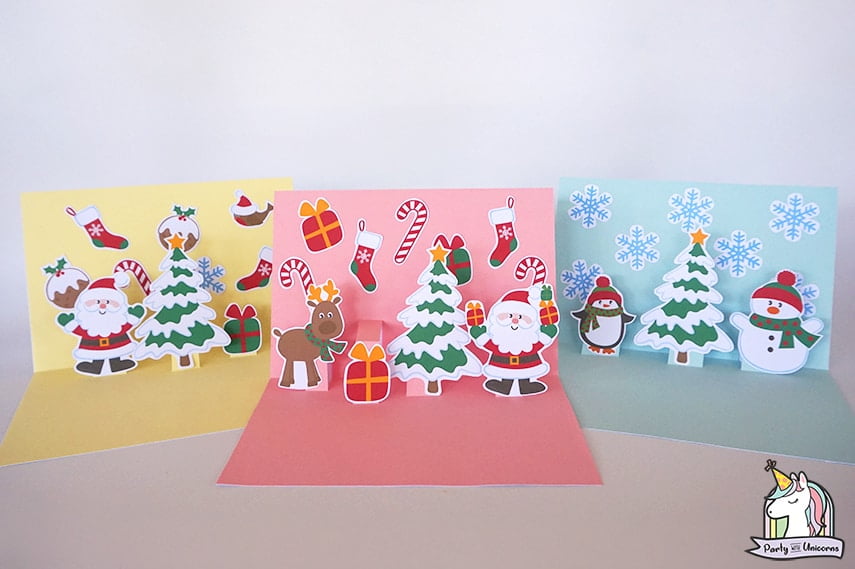 homemade pop up christmas card ideas