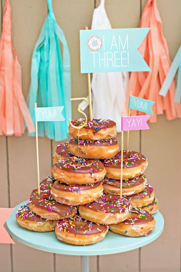 Quick And Easy Donut Birthday Party Ideas - Party With Unicorns