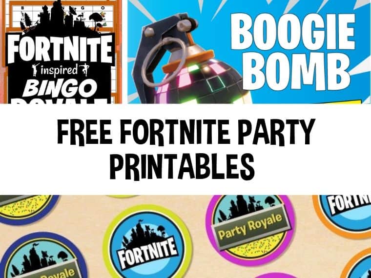 Free Fortnite party printables