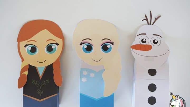 Frozen Favor Bags -DIY Craft for Kids - Party with Unicorns