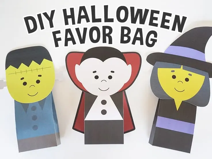 Halloween Favor Bag Templates
