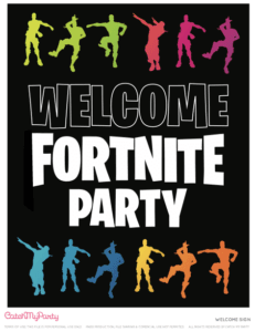 22 Free Fortnite Party Printables - Party with Unicorns