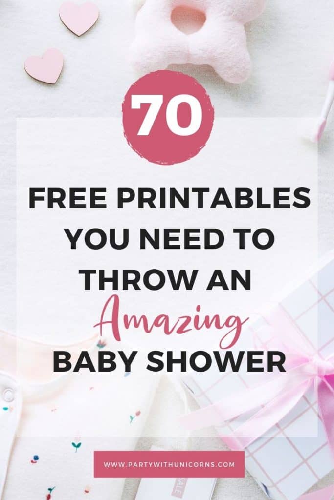 70 Free Baby shower Printables