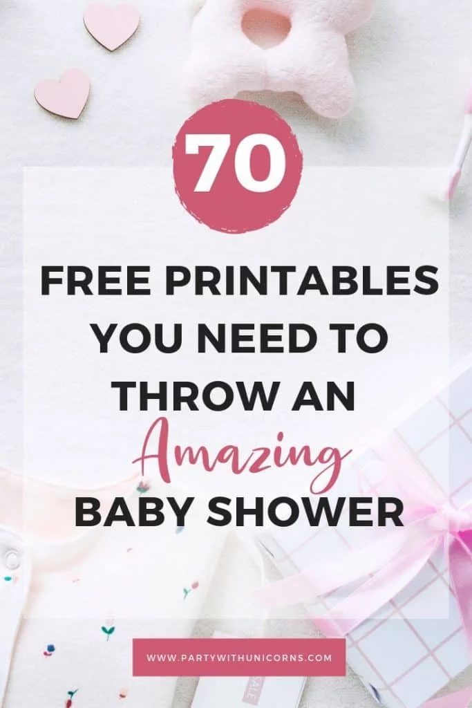 70 Free Baby Shower Printables