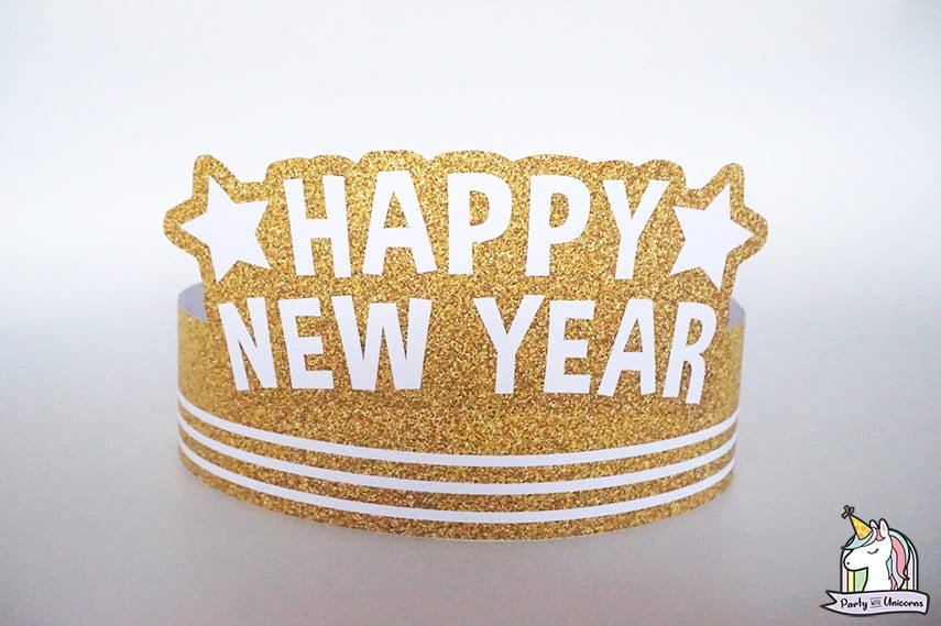 DIY New Years Eve Paper Crown