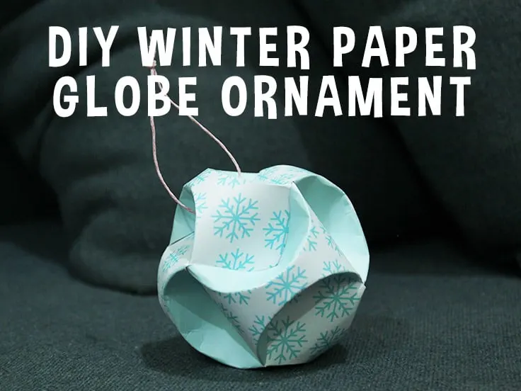 Winter Snowflake Globe Ornament