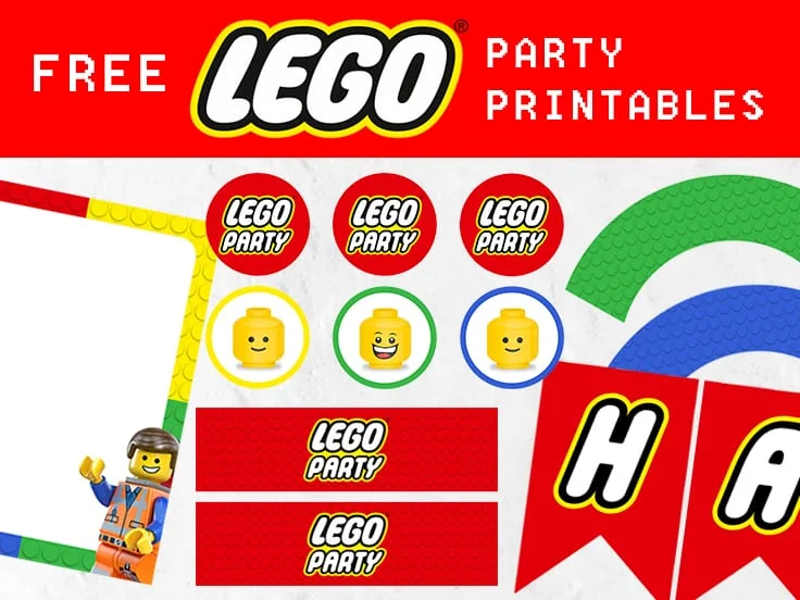 Lego Movie Free Printable Cake Toppers.  Lego movie party, Lego birthday,  Lego themed party