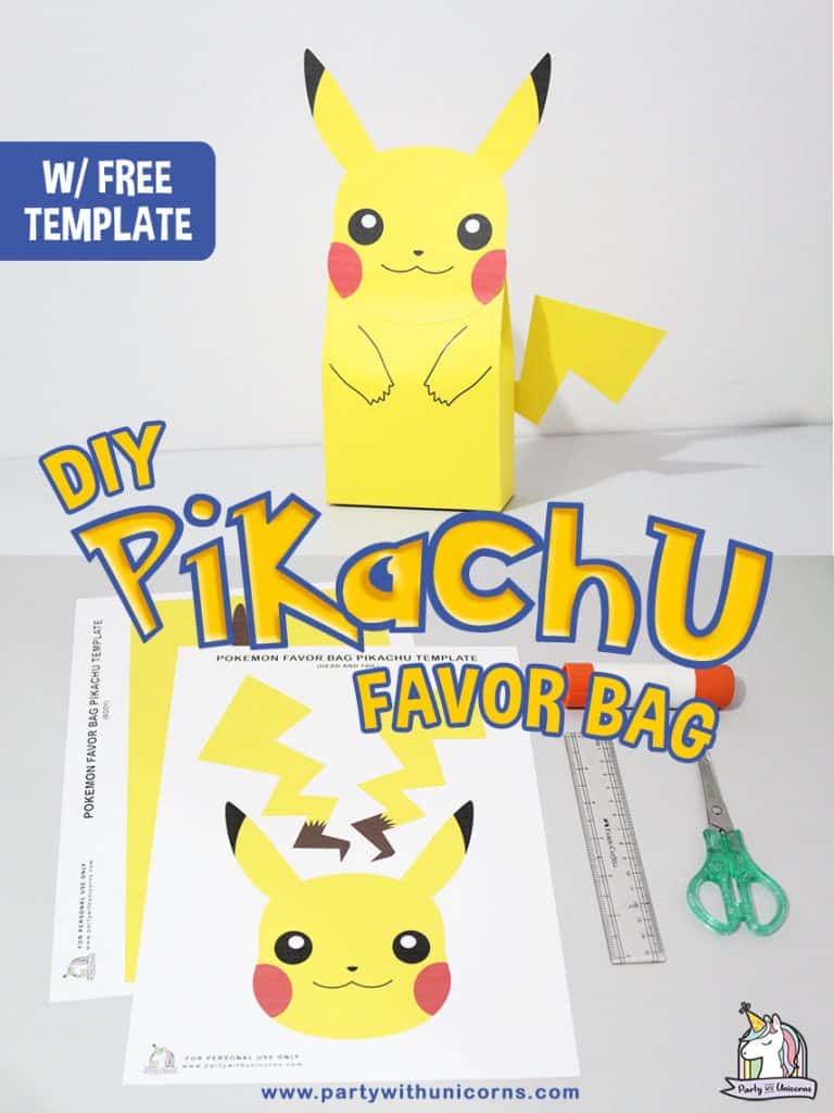 DIY Pikachu Favor Bags