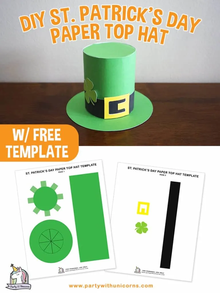 Download St Patrick S Day Top Hat Craft For Kids