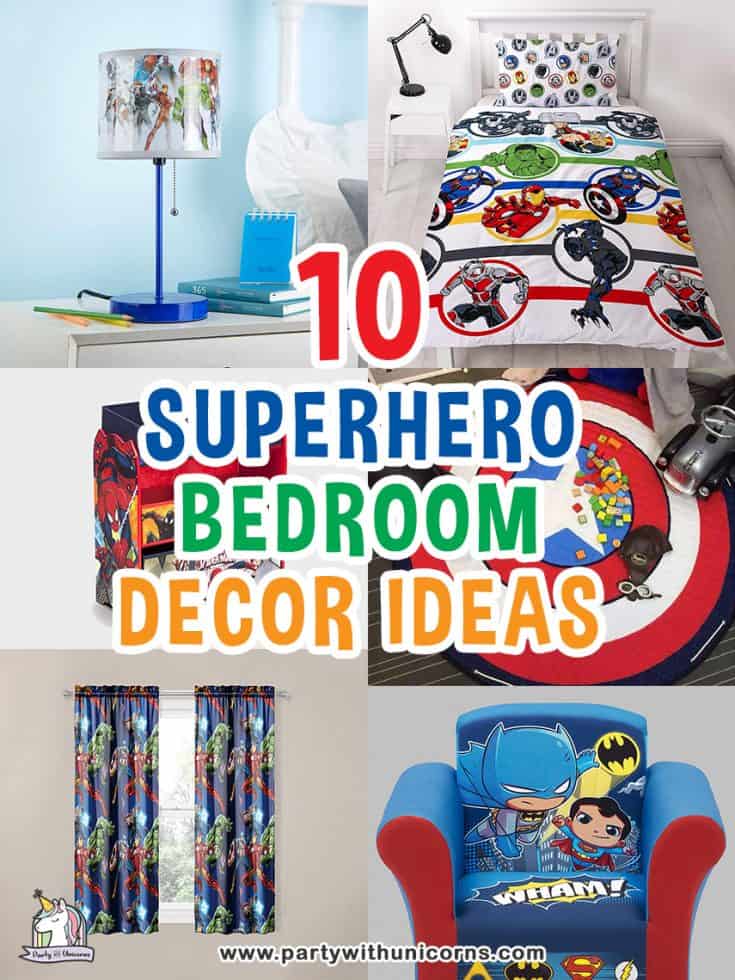 10 Cool Superhero Bedroom Ideas Party with Unicorns