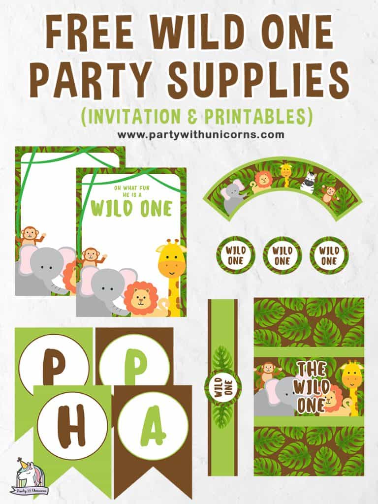 Wild One Party Printables Set
