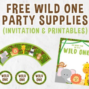 Free Wild One Party Printables Set