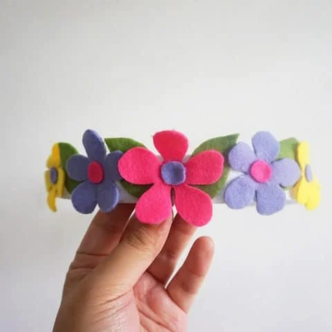 DIY Felt Flower Crown