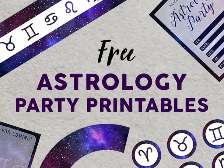 Astrology Party Printables Set