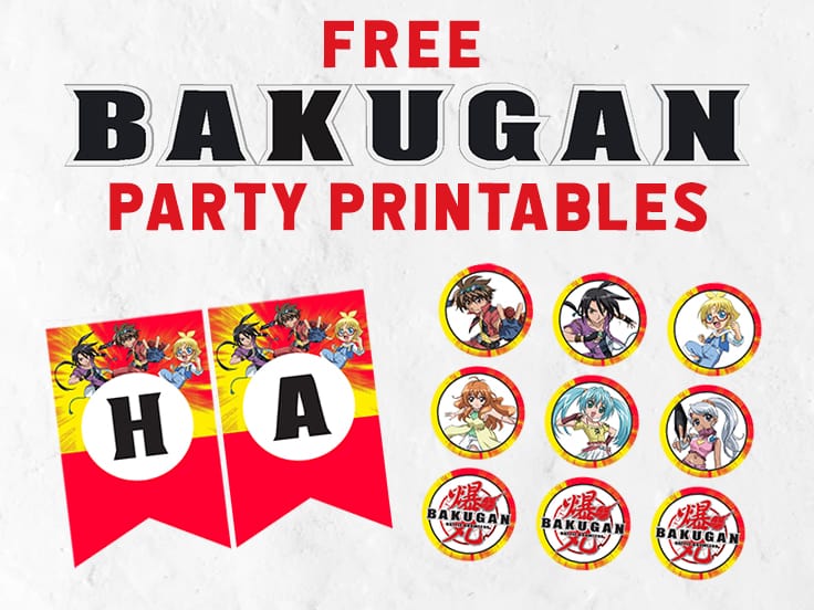 Free Bakugan Party Printables