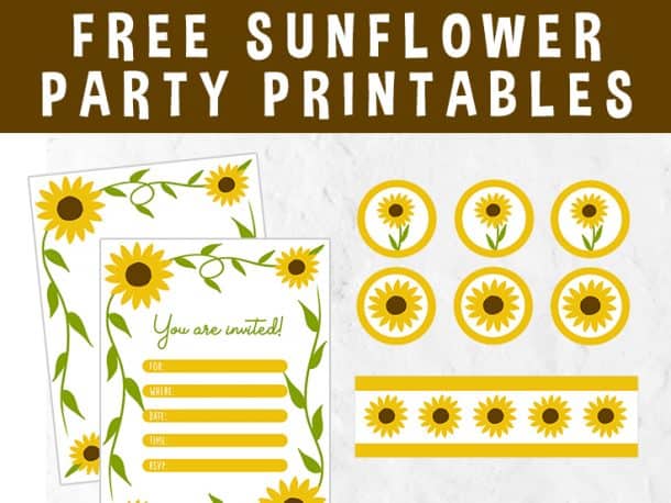 10 Fun Sunflower Party Ideas - Party with Unicorns