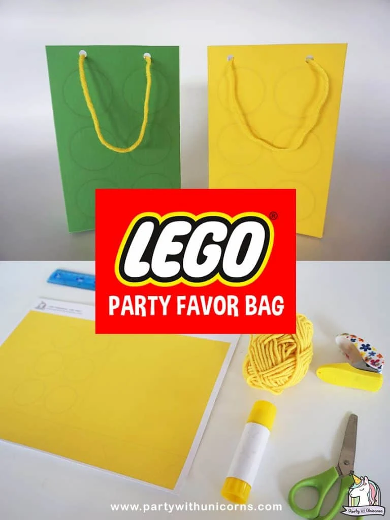 Lego Party Favors DIY Lego Party Bags Party with Unicorns