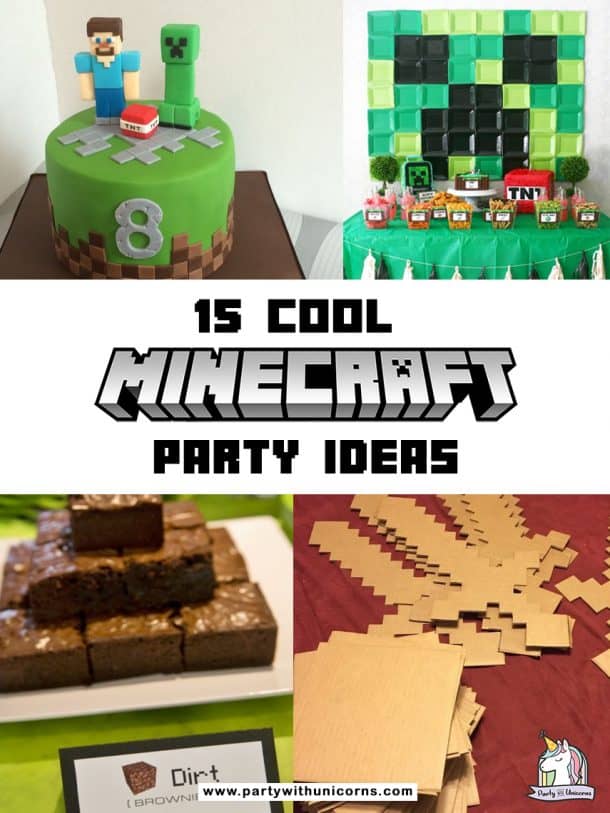 15 Cool Minecraft Party Ideas - Party with Unicorns