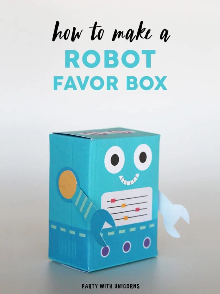 Robot Favor Box Craft