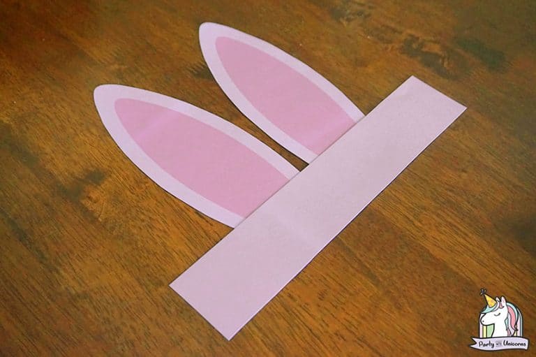 Easter Bunny Ears Headband Craft for Kids Party with Unicorns