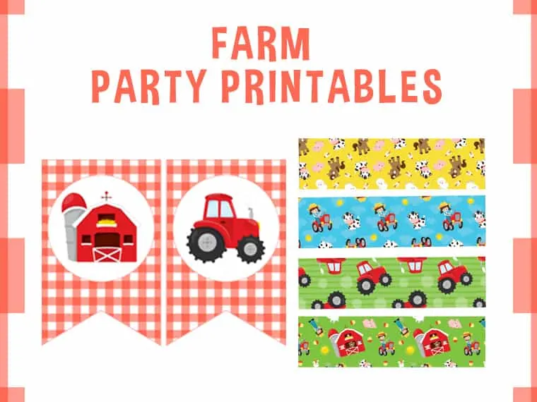 Farm Party Printables Free Download