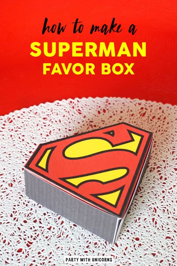 Superman Favor Box Free Download