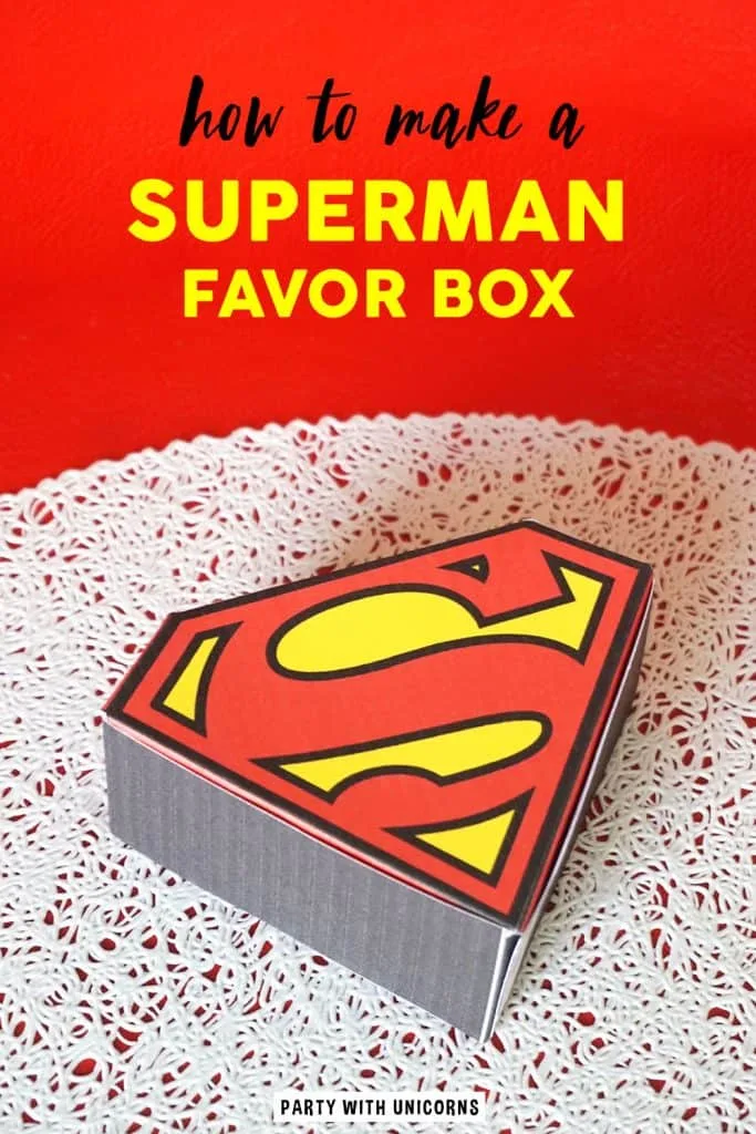 DIY Superman Favor Box 