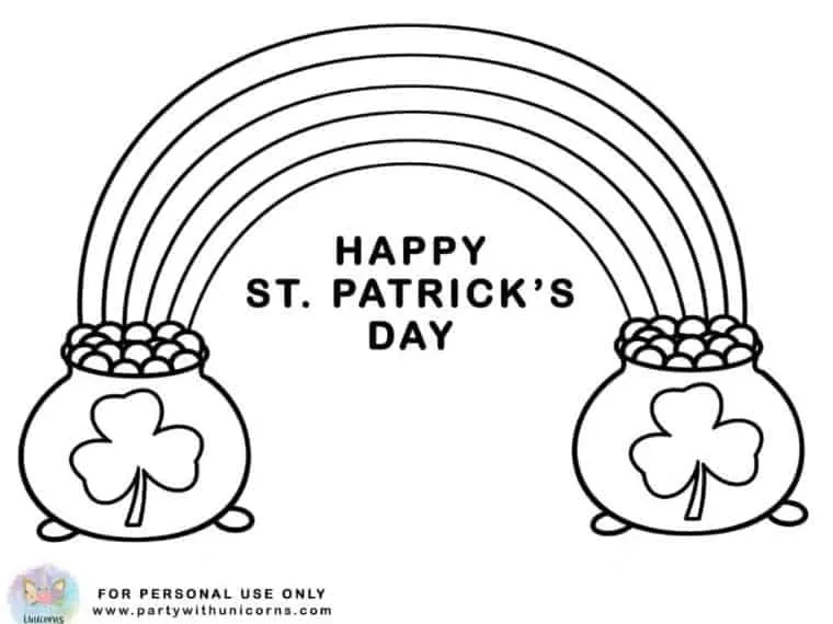 st patrick's coloring pages