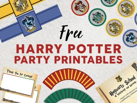 30 Free Harry Potter Printables - Crafts, Party, Decor, Games And More 