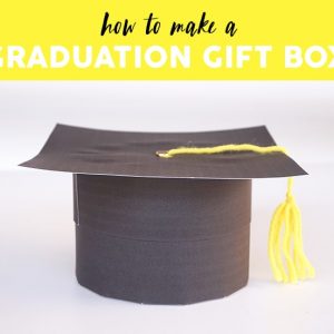 graduation favor box template