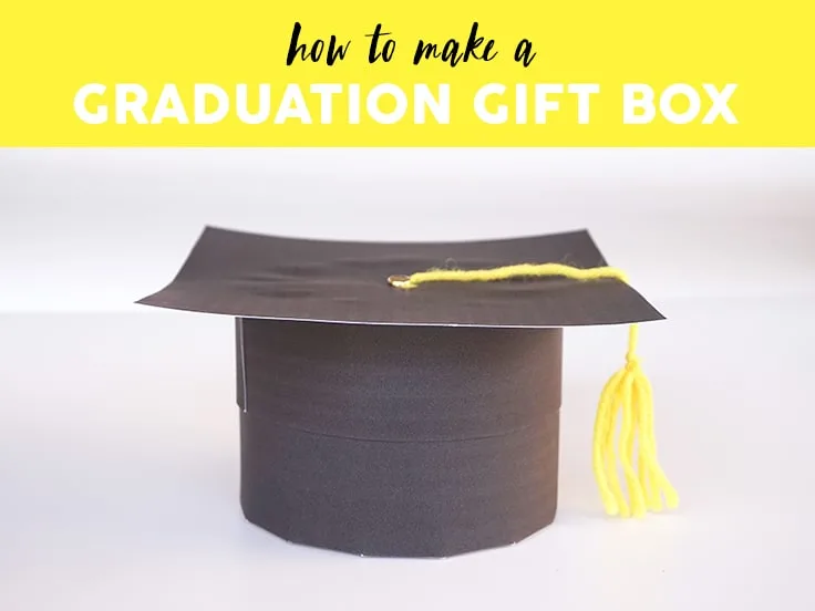 graduation favor box template