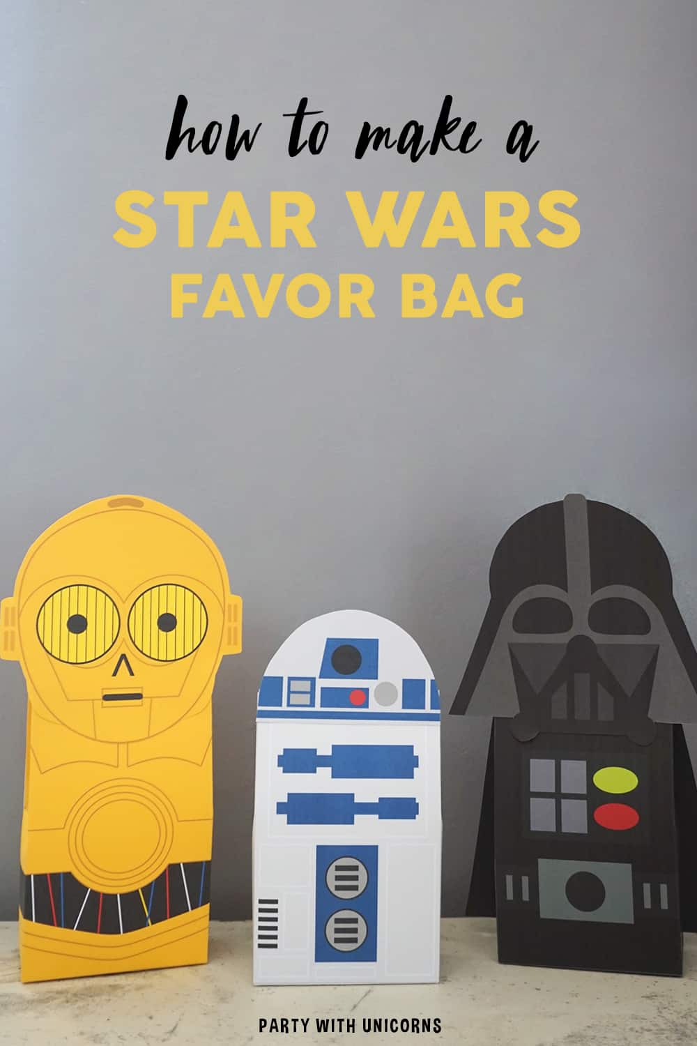 Star Wars Favor Bags - Free Download - Party with Unicorns