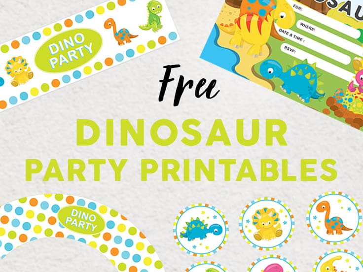 Free Dinosaur Party Printables