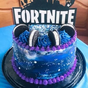 Fortnite Cake Ideas - Party with Unicorns